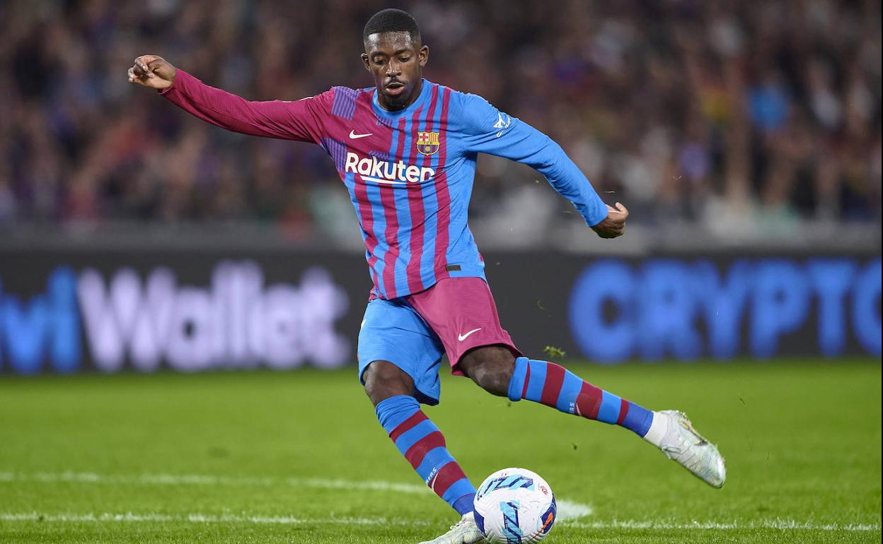 Ousmane Dembélé, durante un partido de esta temporada. 