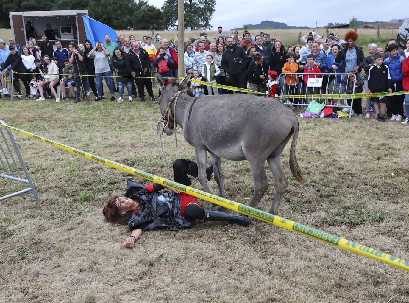 Con motivo de las fiestas de San Cristóbal Collao recuperó este lunes a partir de las ocho de la tarde su tradicional carrera de burros (con y sin disfraces). Se trata de una cita que ya suscitó cierta polémica en el pasado debido a las quejas de los colectivos animalistas, aunque la organización demostró tener todos los papeles en regla y la diversión ha continuado hasta la pandemia sin impedimento