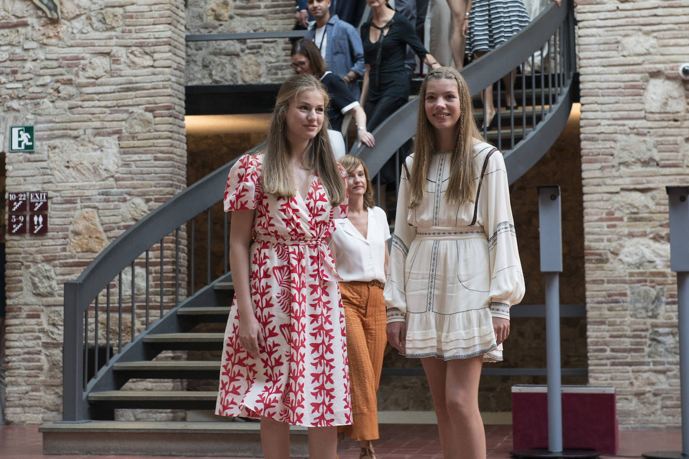 Los Reyes, la princesa Leonor y la infanta Sofía visitan Cataluña con motivo de la entrega de los premios de Fundación Princesa de Girona. Esta ha sido la primera vez que la heredera de la Corona ha visitado la provincia.