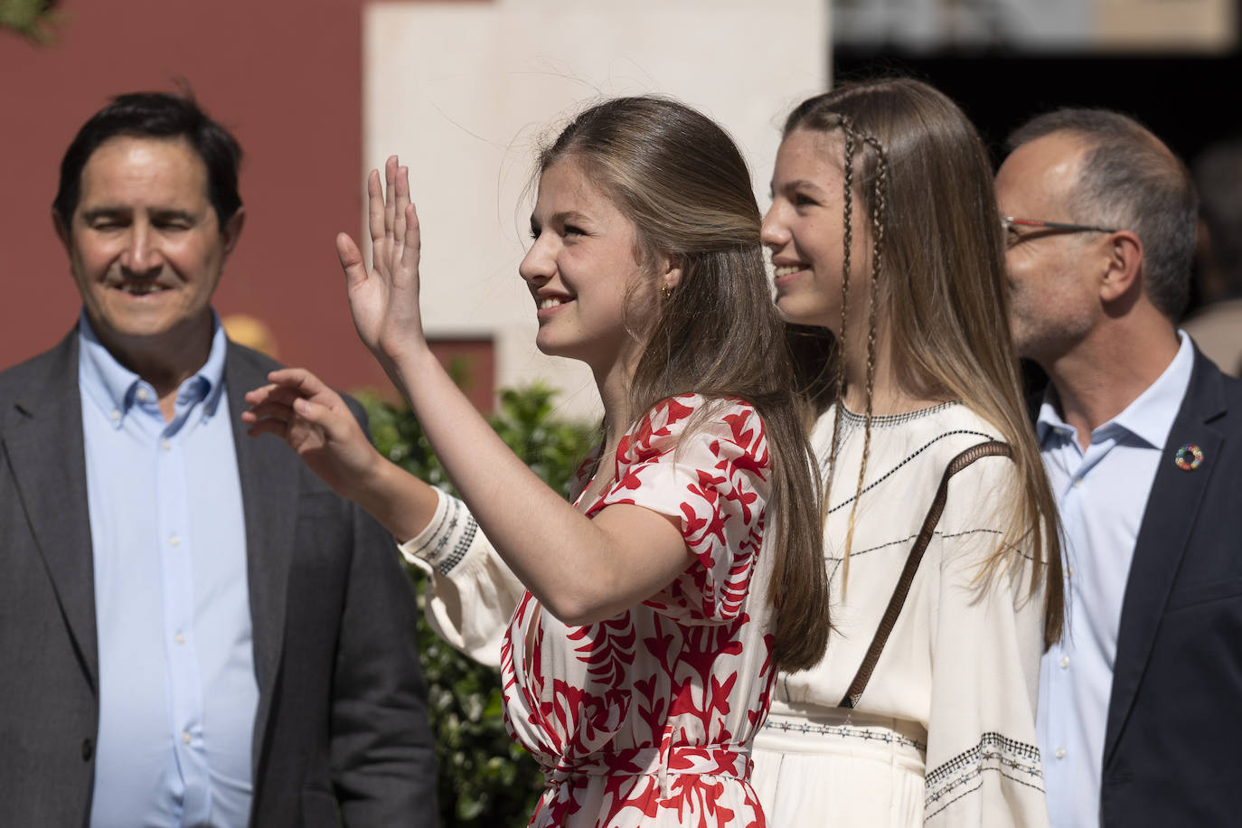 Los Reyes, la princesa Leonor y la infanta Sofía visitan Cataluña con motivo de la entrega de los premios de Fundación Princesa de Girona. Esta ha sido la primera vez que la heredera de la Corona ha visitado la provincia.