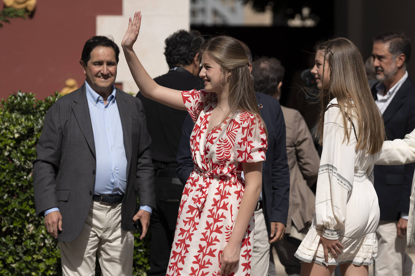 Los Reyes, la princesa Leonor y la infanta Sofía visitan Cataluña con motivo de la entrega de los premios de Fundación Princesa de Girona. Esta ha sido la primera vez que la heredera de la Corona ha visitado la provincia.