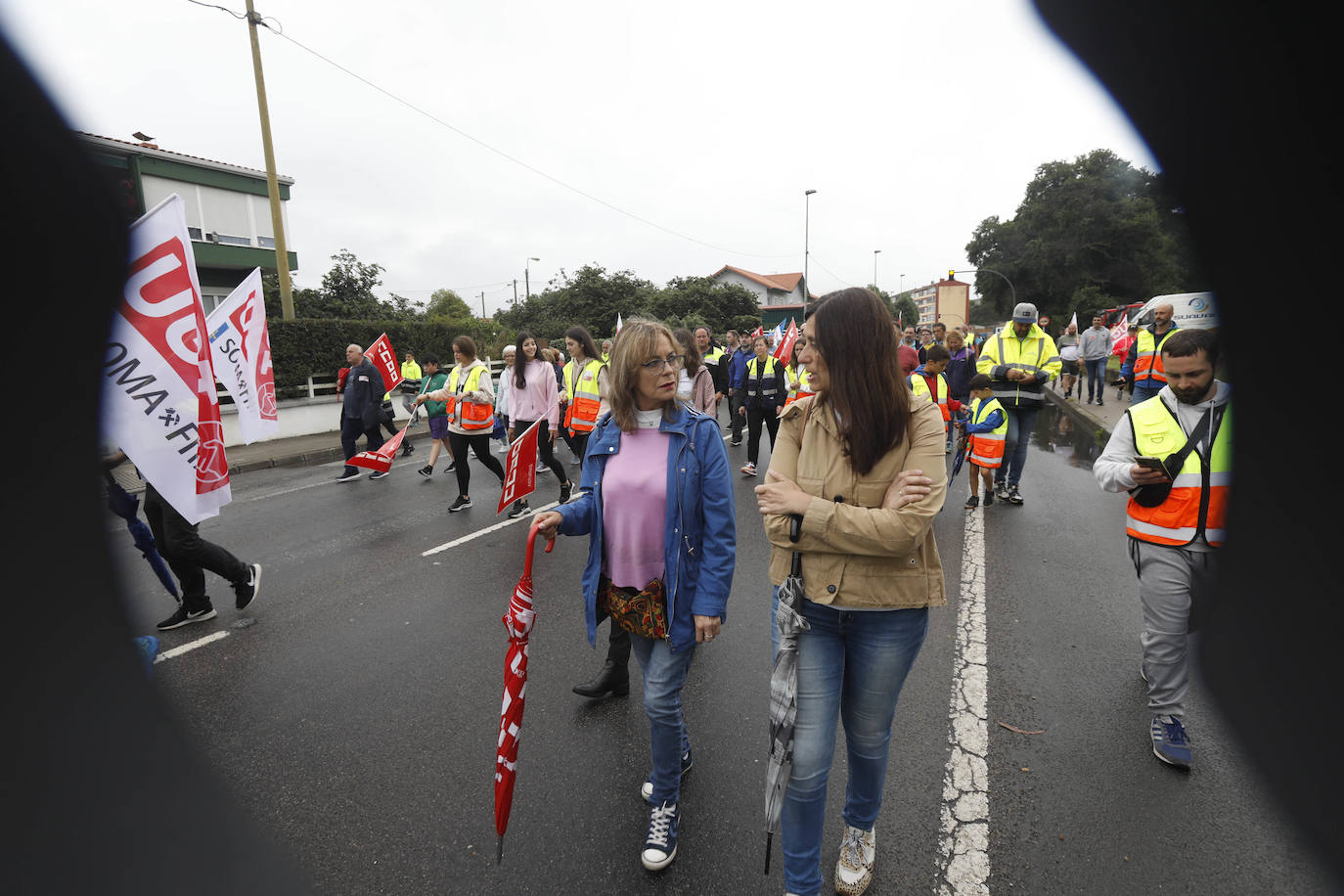 Fotos: Manifestación en defensa del empleo en Sain-Gobain