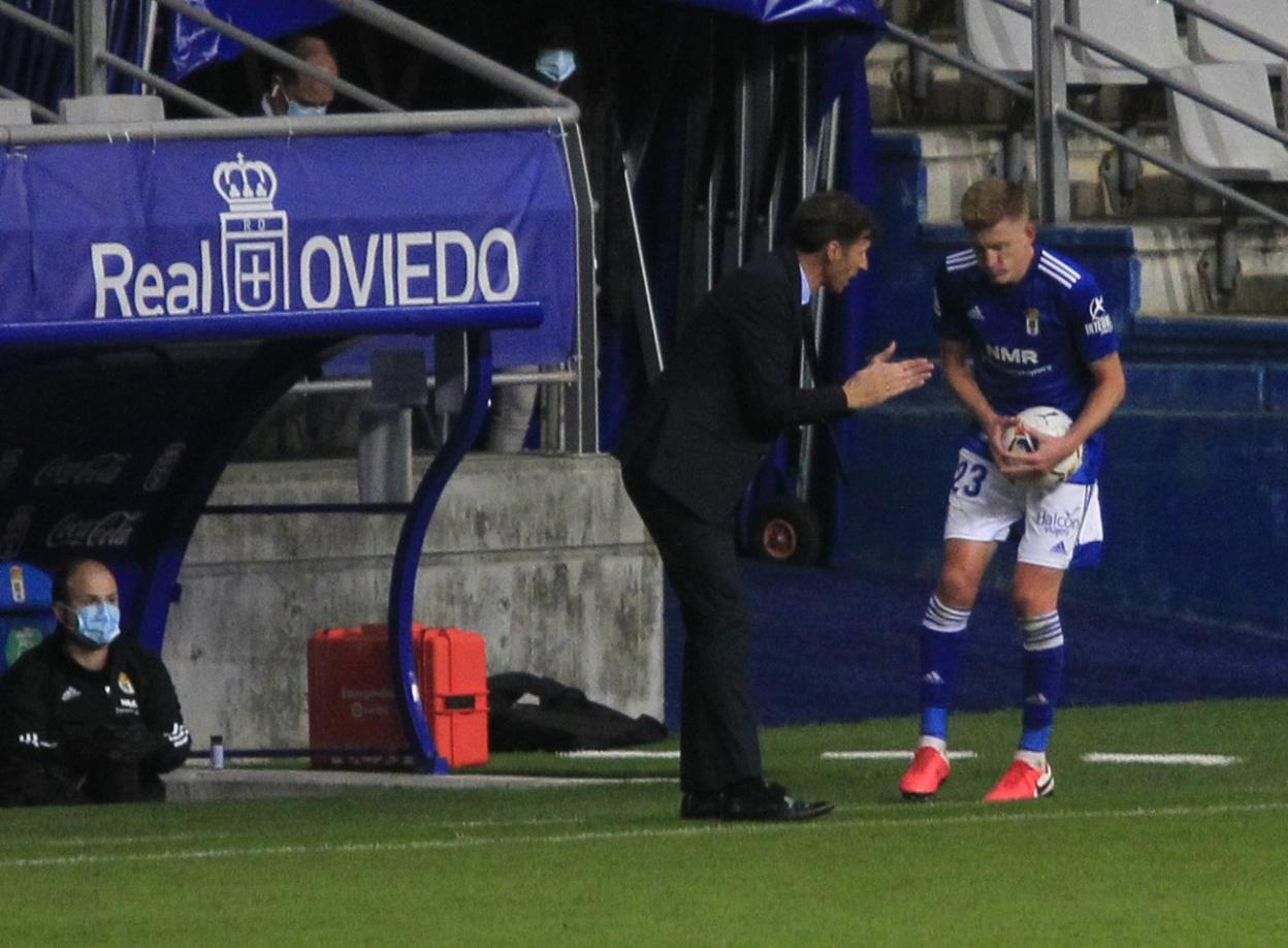 Mossa, con Ziganda, en un partido de esta temporada. 