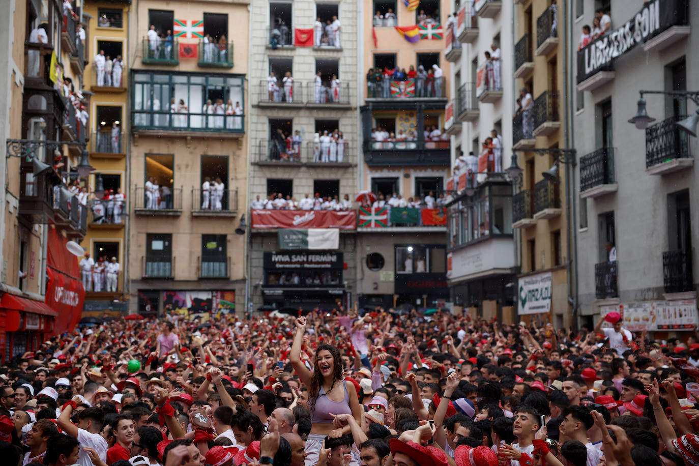 San Fermín 2022: chupinazo de Unzué en Pamplona contra la ELA