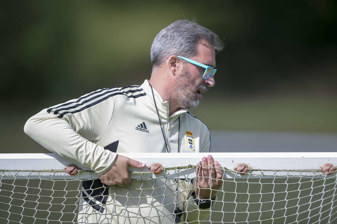 Jon Pérez Bolo durante un entrenamiento del Real Oviedo.