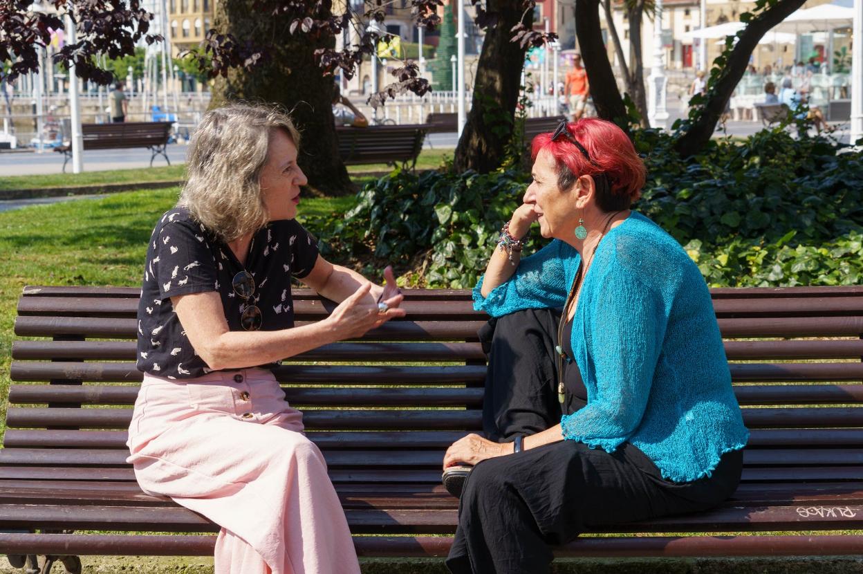 Marta Sanz y Elia Barceló. 
