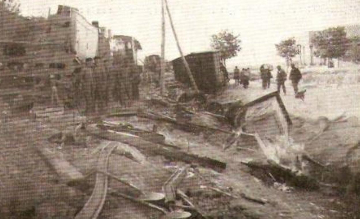 La escena del accidente.