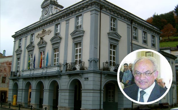 En grande, el ayuntamiento de Allande, donde ejerció como alcalde Antonio García Linares (abajo). 