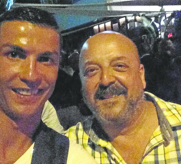 'Miguelo', junto a Cristiano Ronaldo.