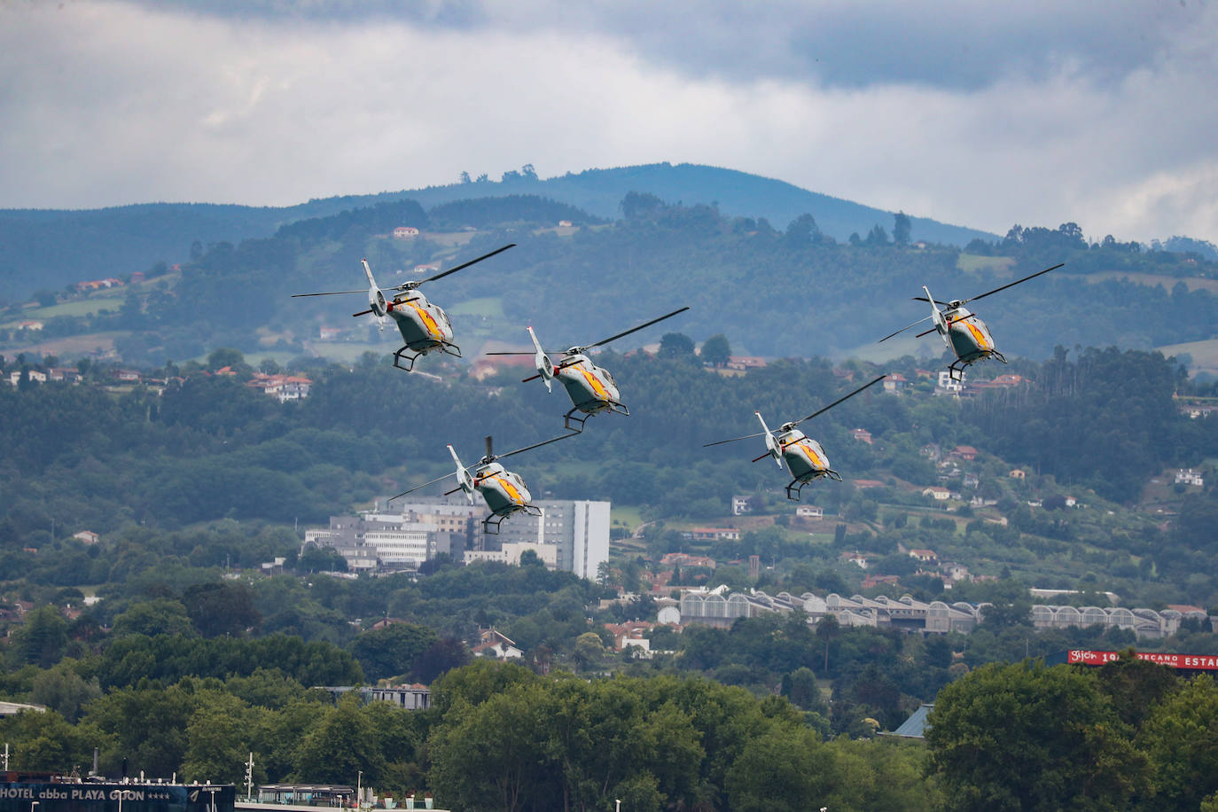 Fotos: Gijón ya disfruta del espectáculo del cielo