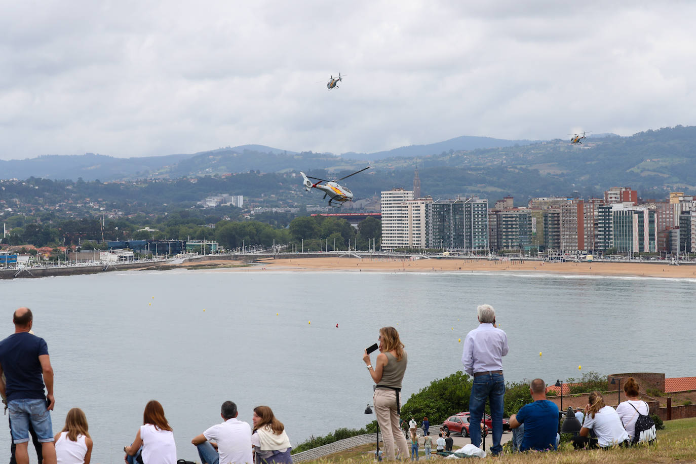 Fotos: Gijón ya disfruta del espectáculo del cielo
