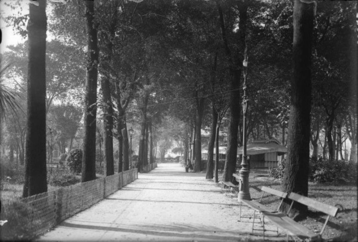 El parque de Begoña, a finales de los años 20 del pasado siglo.