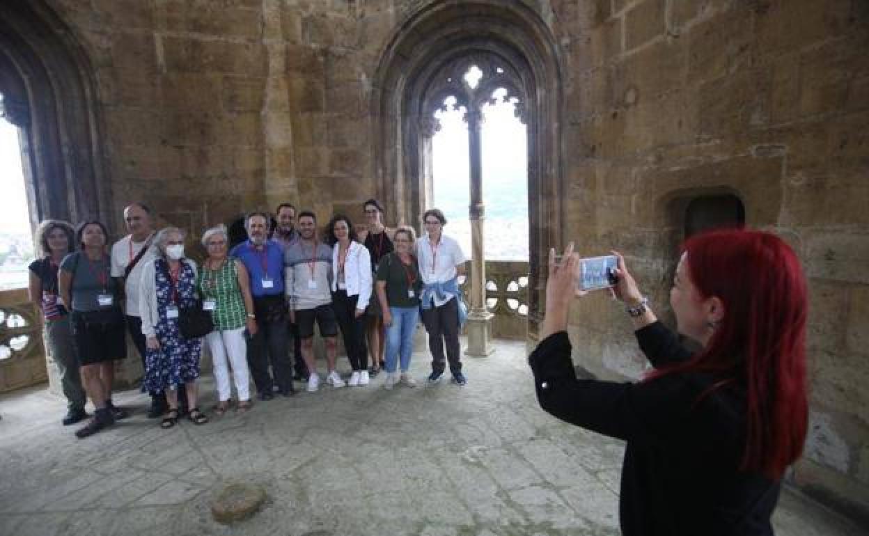 Visita de la torre de la Catedral de Oviedo.