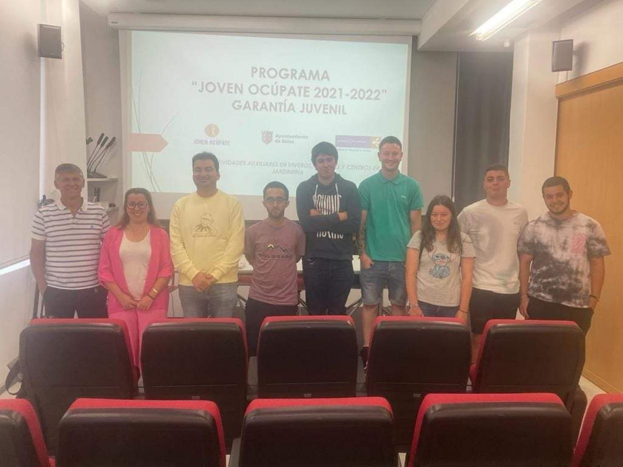 Acto que cerró el programa 'Joven Ocúpate' en el municipio de Salas. 