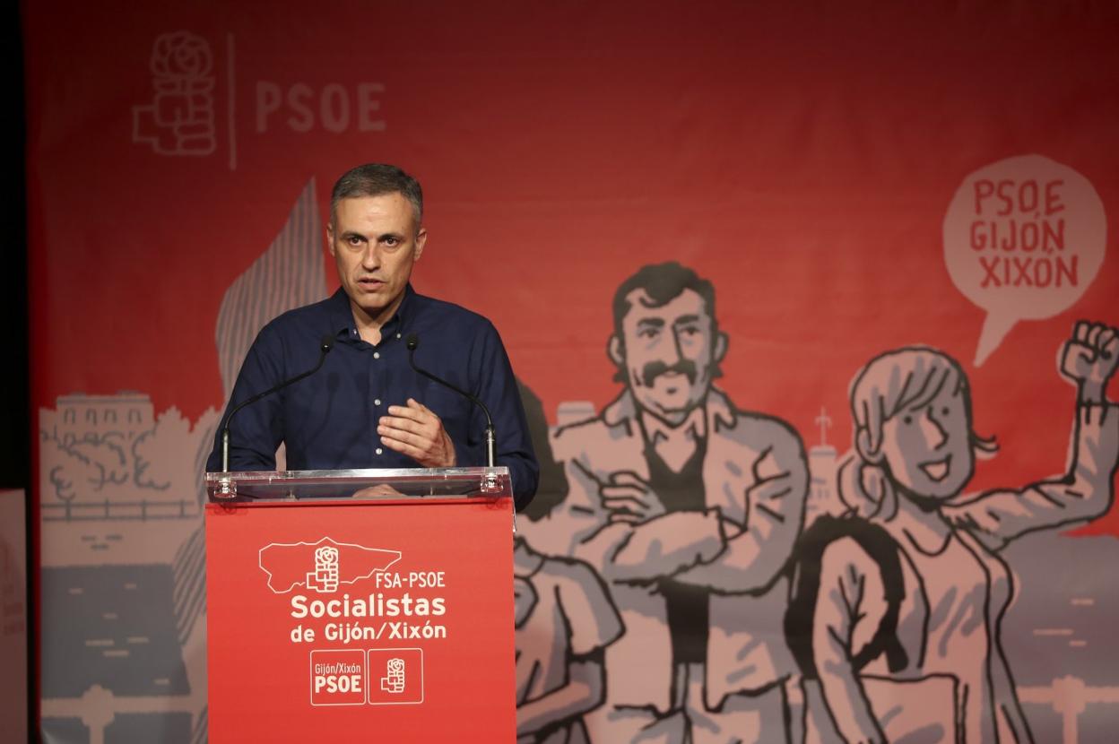 Iván Fernández Ardura, las pasadas primarias socialistas en Gijón. 