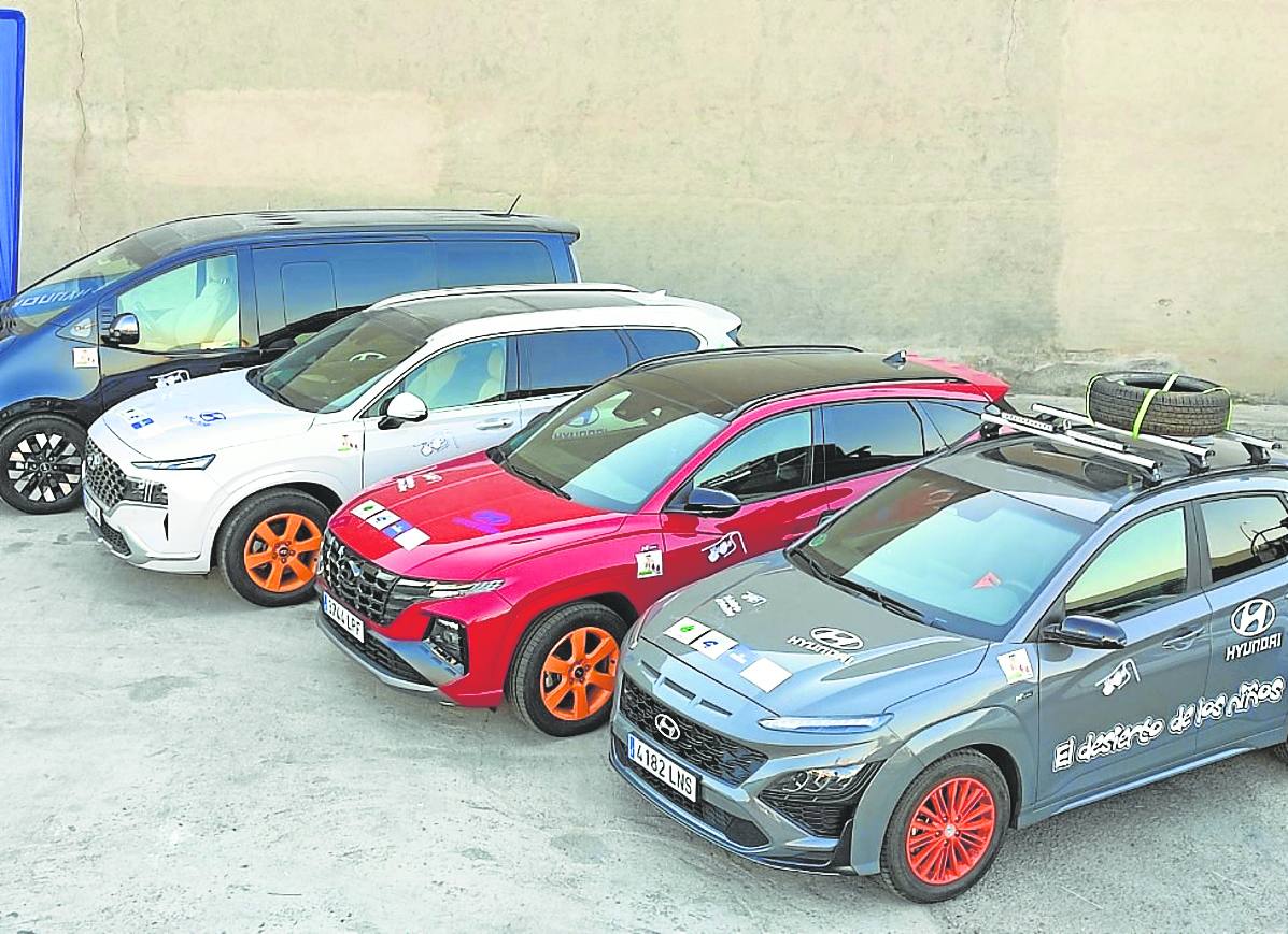 Gama de vehículos Hyundai que participan en la decimosexta edición del Desierto de los Niños.