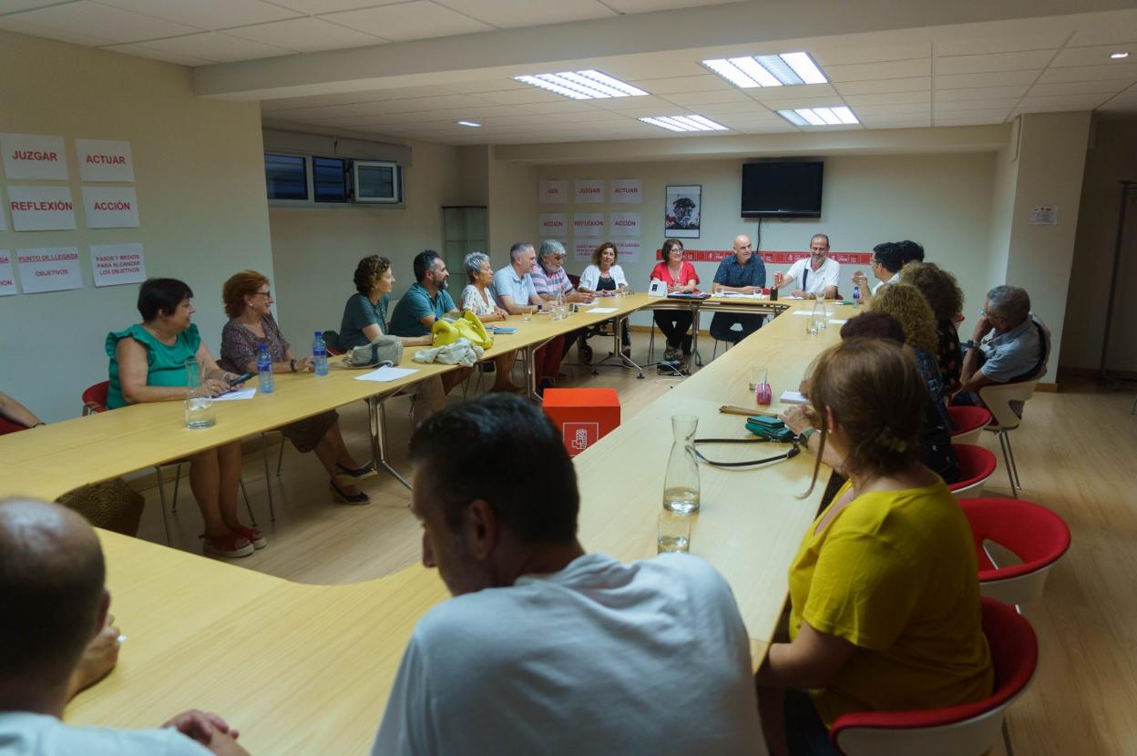 Reunión de la última ejecutiva socialista celebrada en Gijón. 