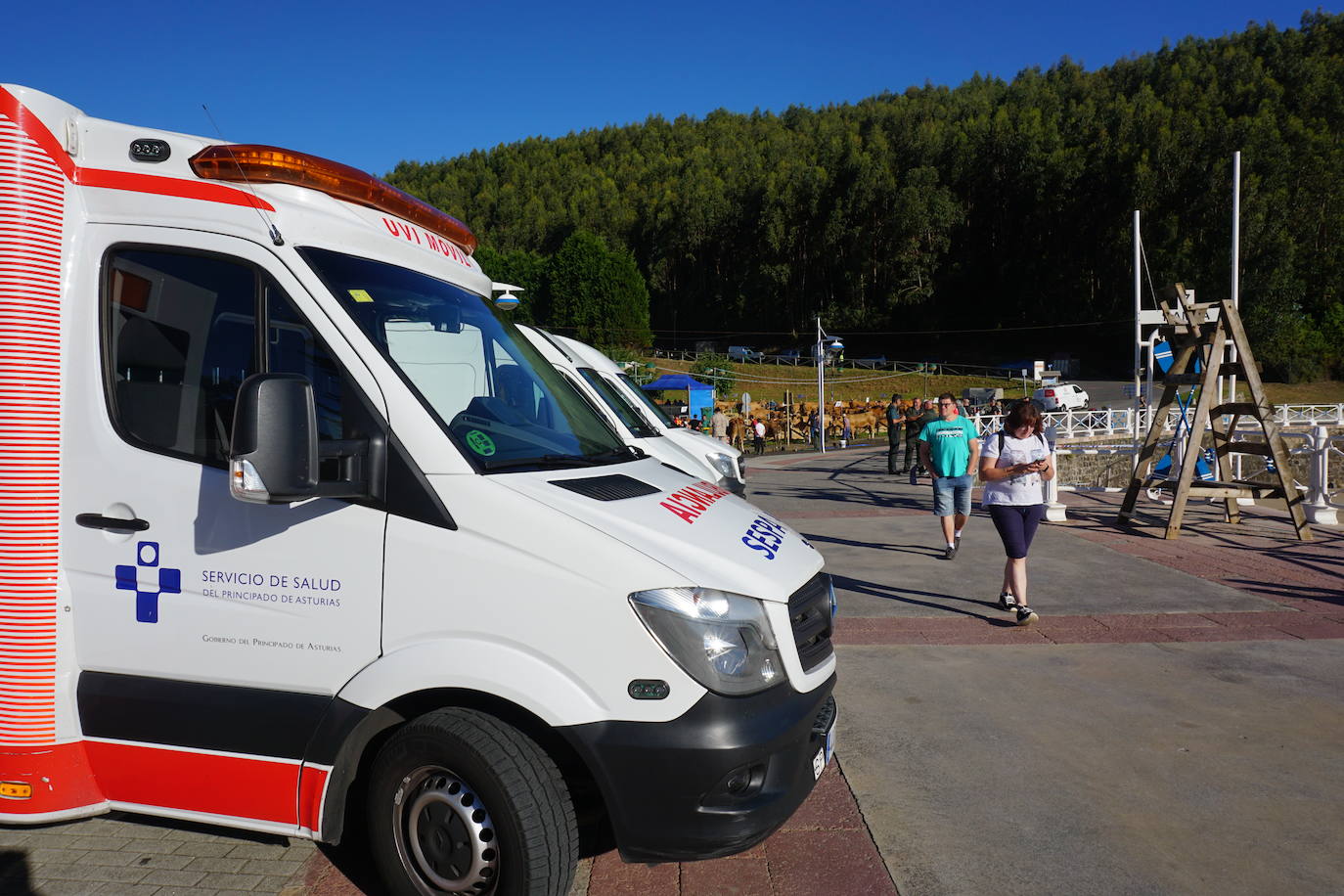 Fotos: Gran despliegue en Ribadesella para retirar el artefacto hallado en la playa