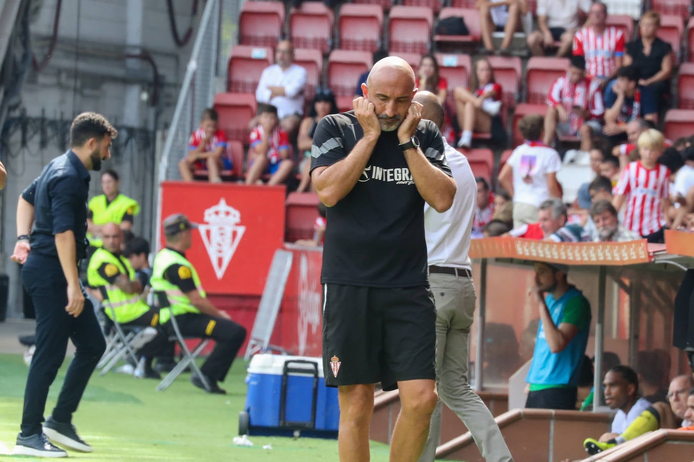 Abelardo, durante el encuentro. 