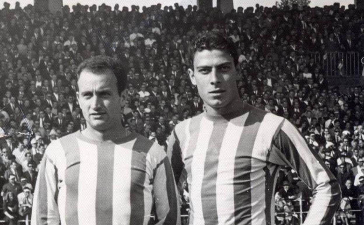 Félix Llamazares con Puente, en su etapa rojiblanca.