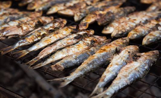 Sardinas a la mostaza.