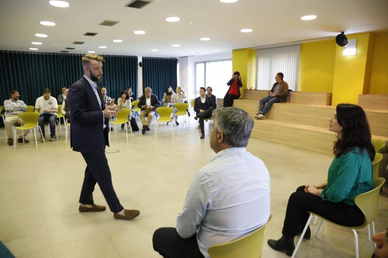Reunión de la mesa de turismo durante 'Asturias Software Boutique'. 