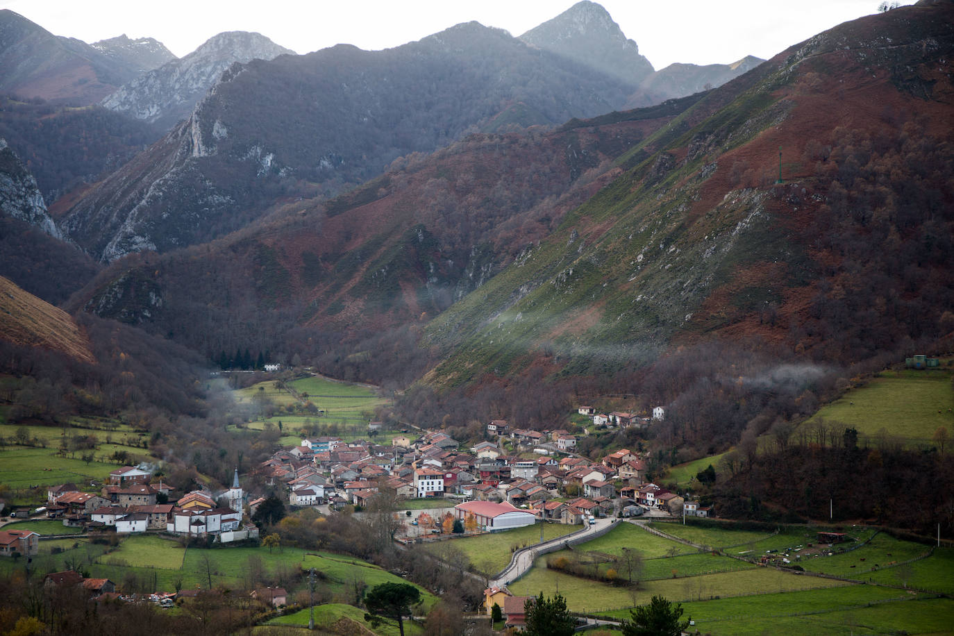 Soto de Agues, en Sobrescobio (Asturias)