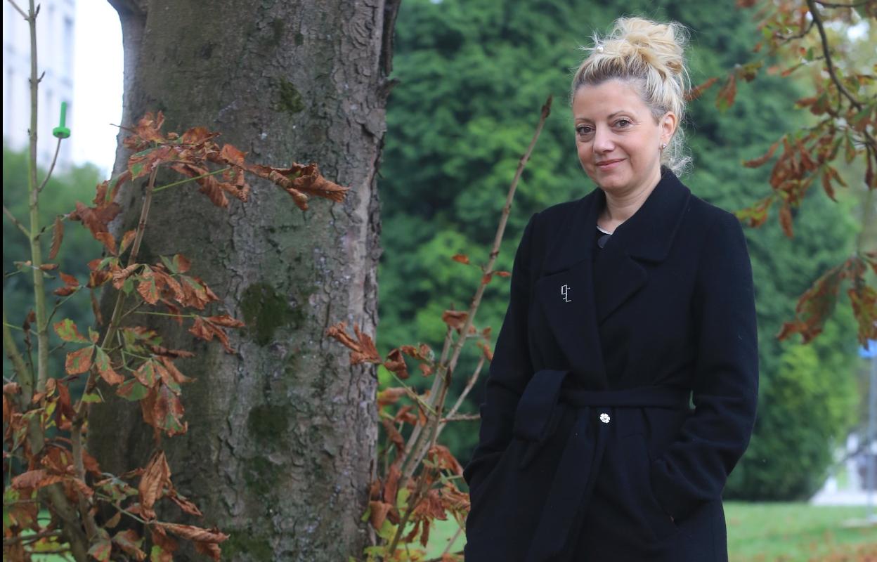 Marta Fermín, ayer en Oviedo. 