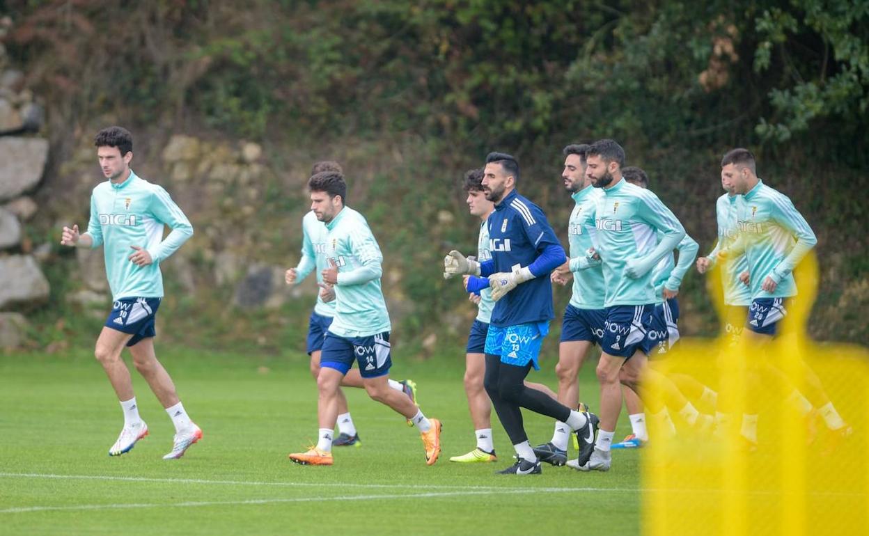 Entrenamiento del Real Oviedo.