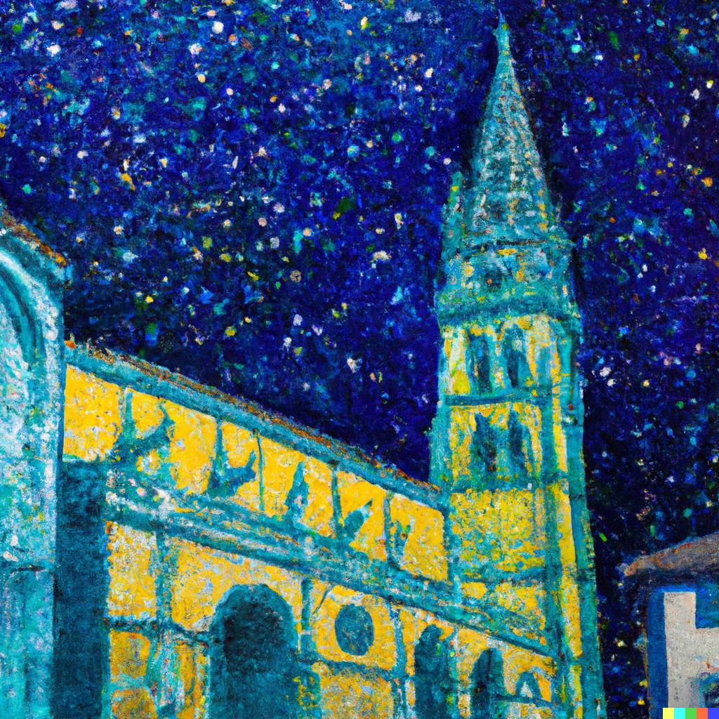 «La Catedral de Oviedo pintada por Van Gogh». 