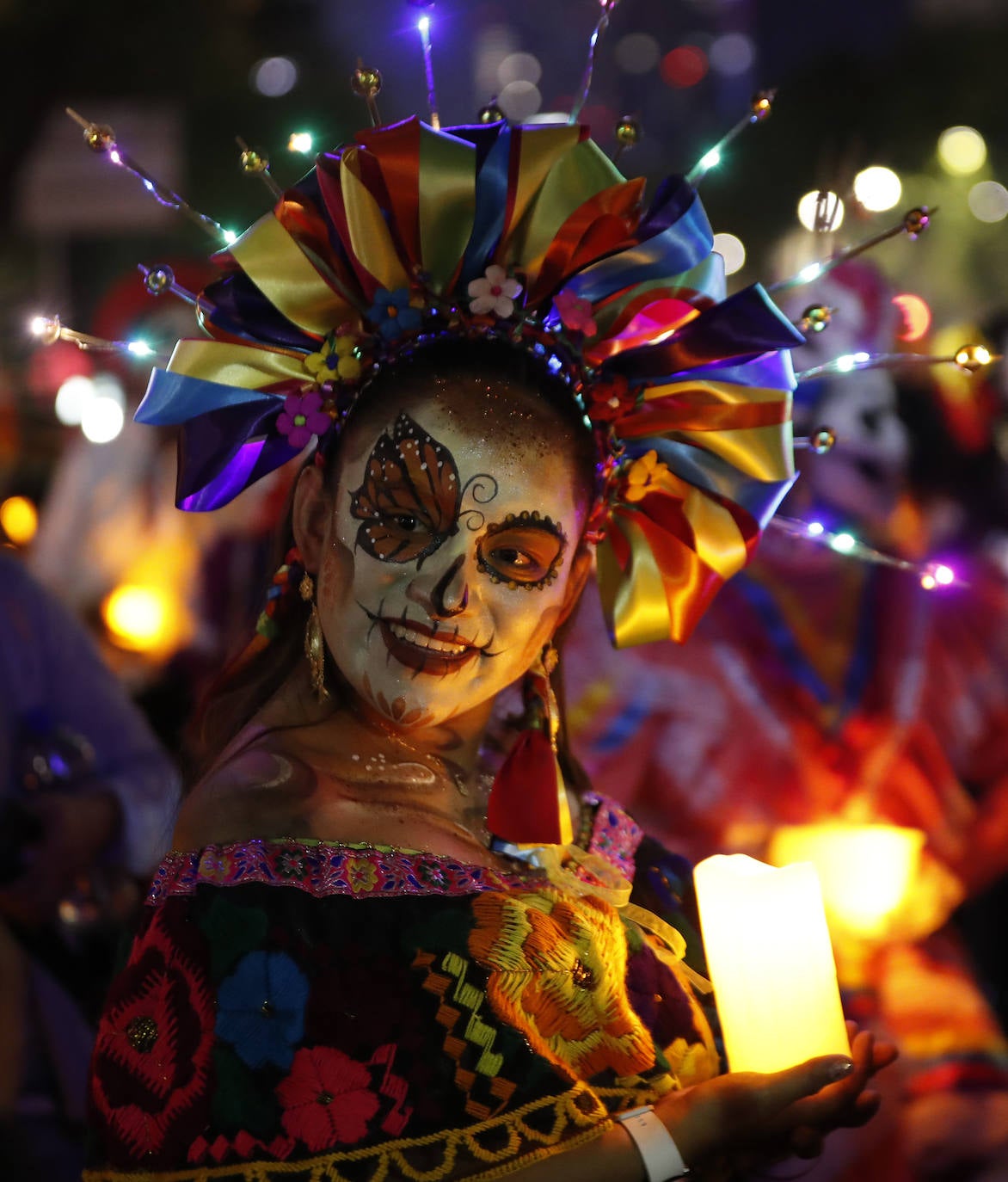 Fotos: Las espectaculares catrinas, el mayor ícono mexicano del Día de Muertos