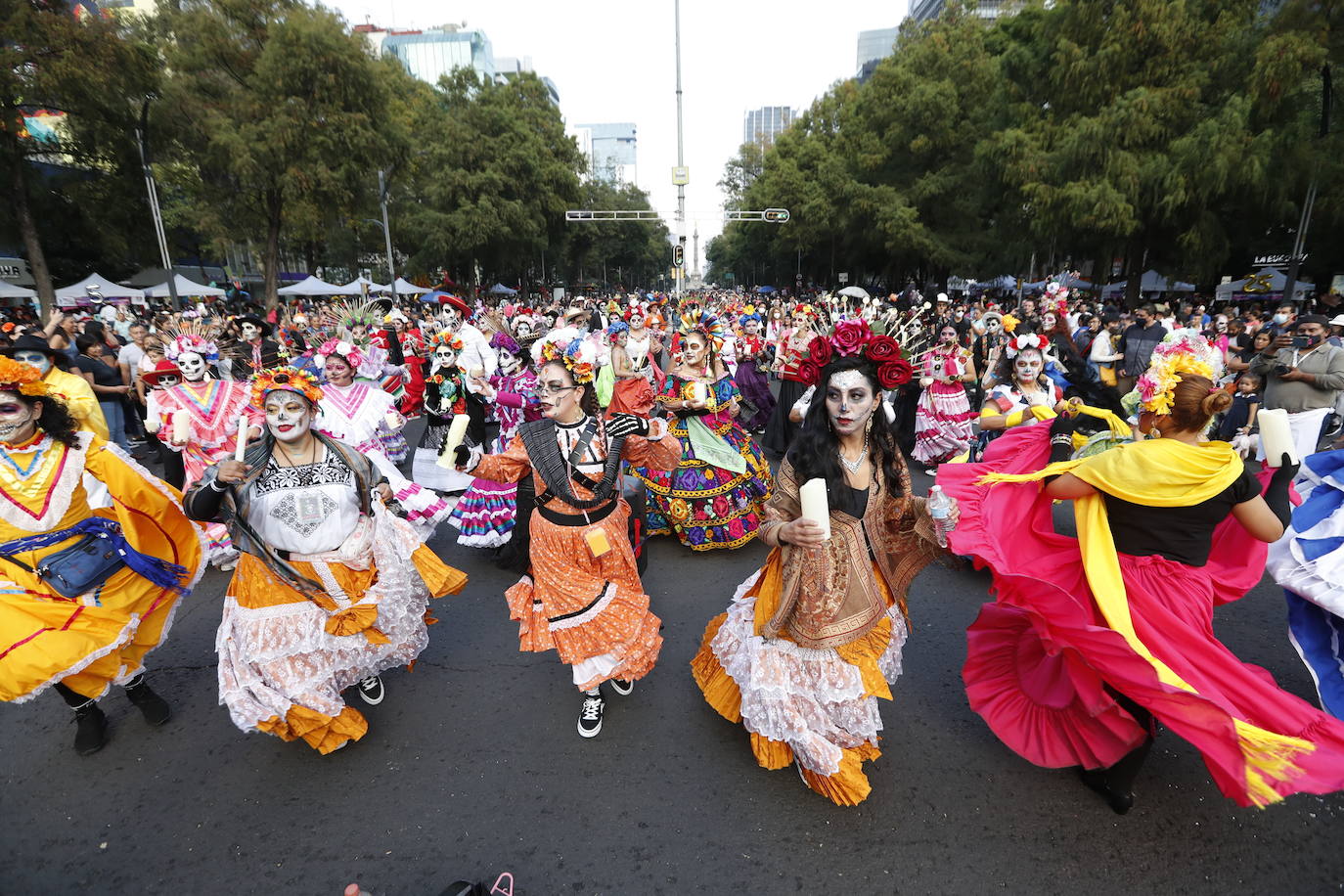 Fotos: Las espectaculares catrinas, el mayor ícono mexicano del Día de Muertos