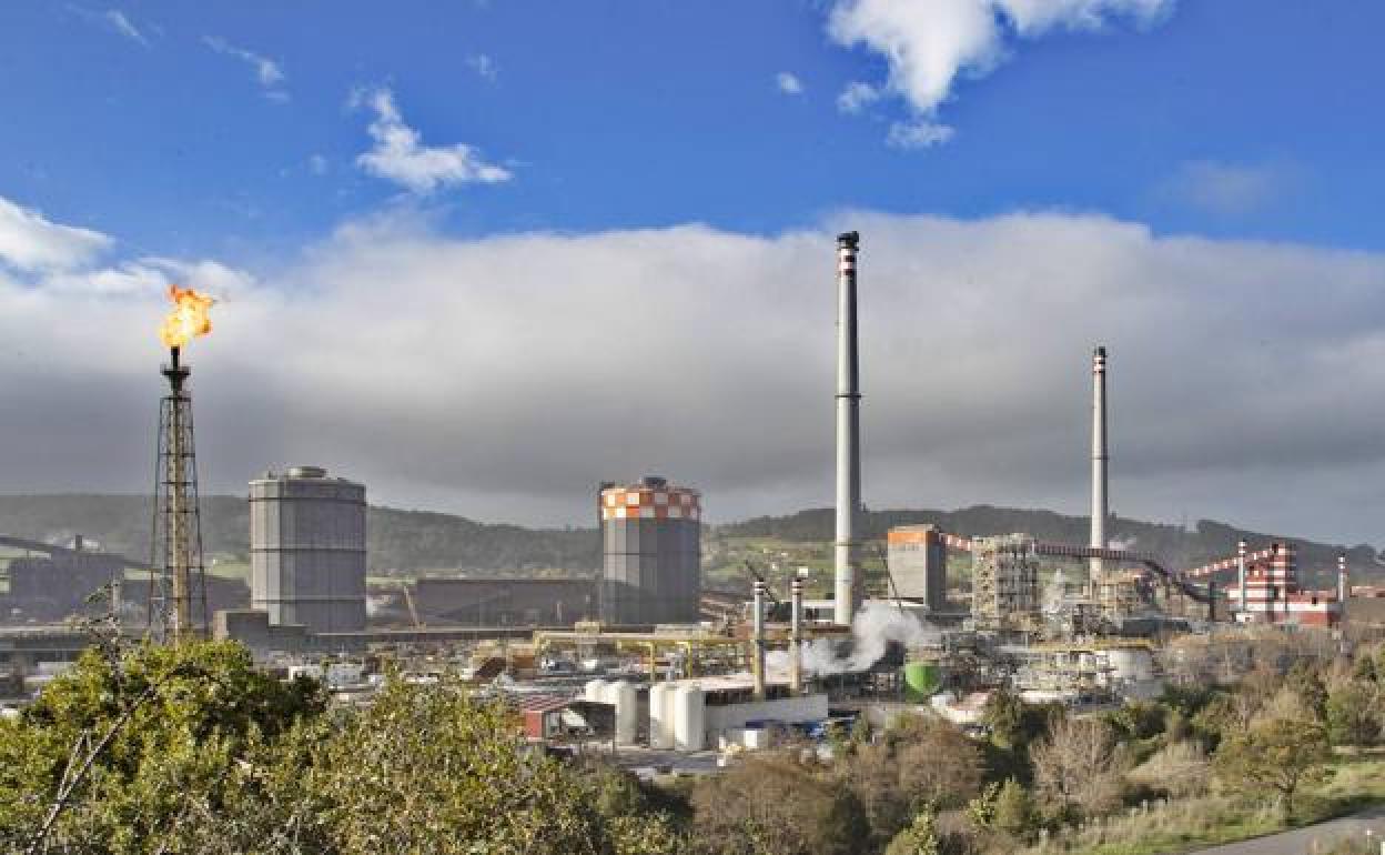 Factoría de ArcelorMittal en Gijón. 