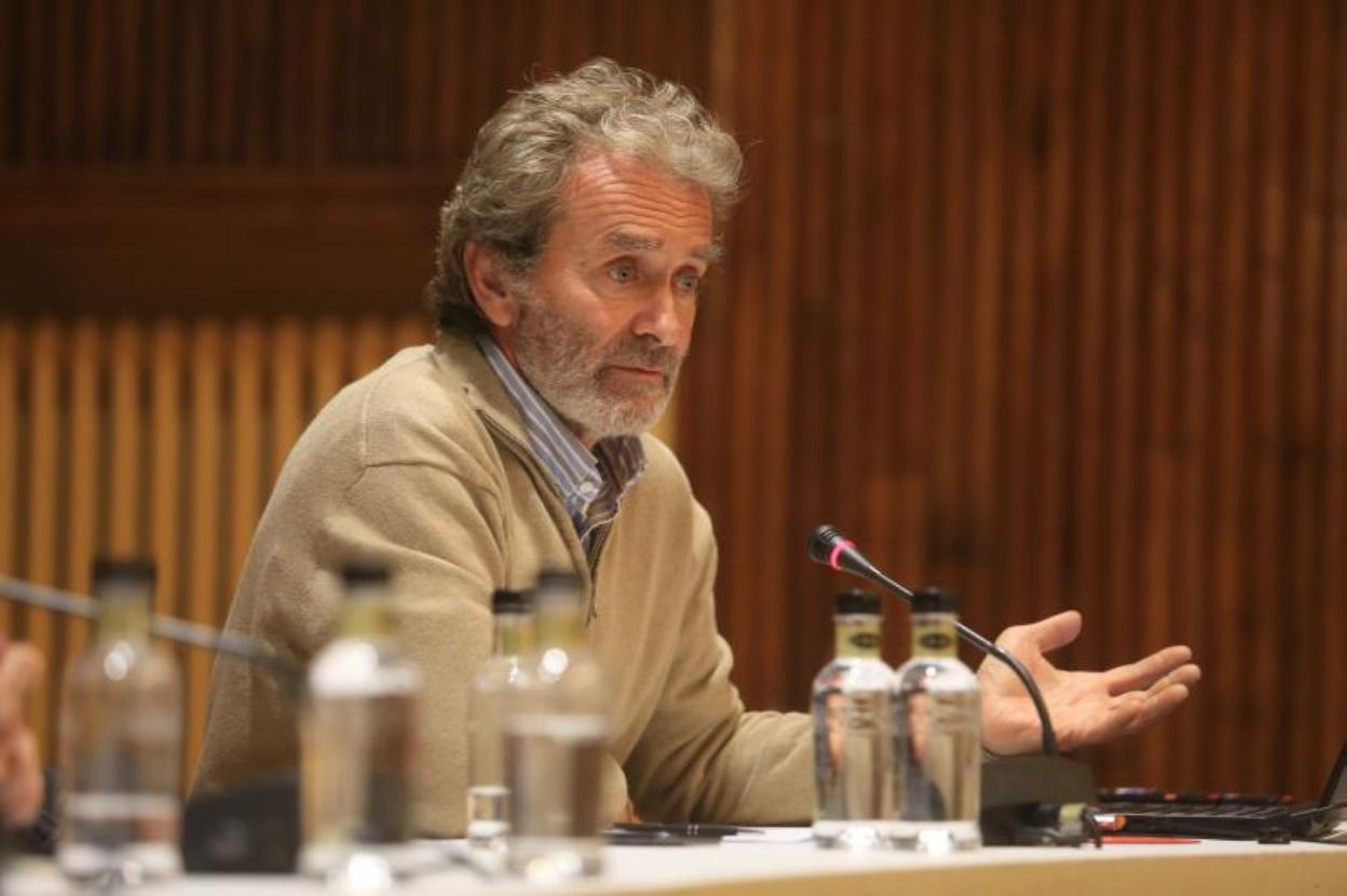 Fernando Simón, ayer, en Oviedo. 