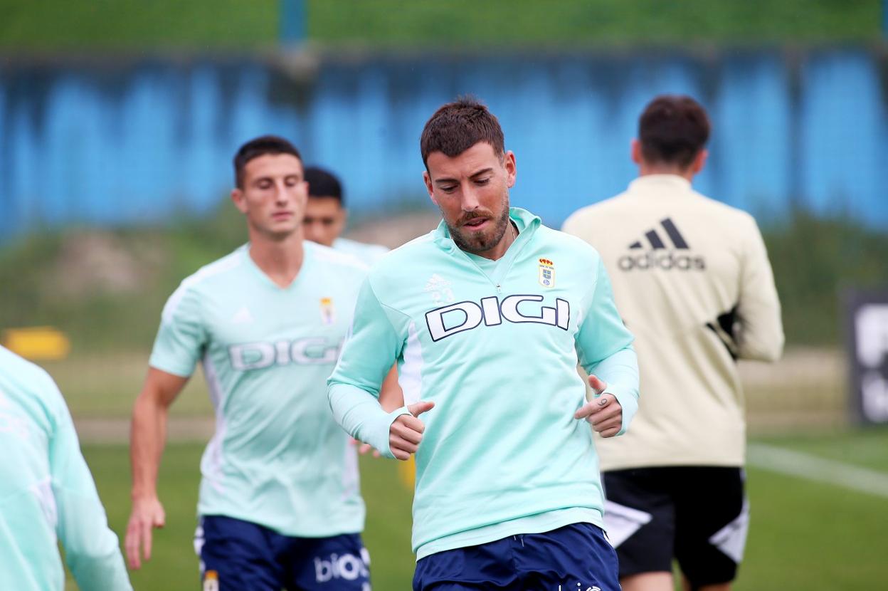 Sergi Enrich, durante un ejercicio. 