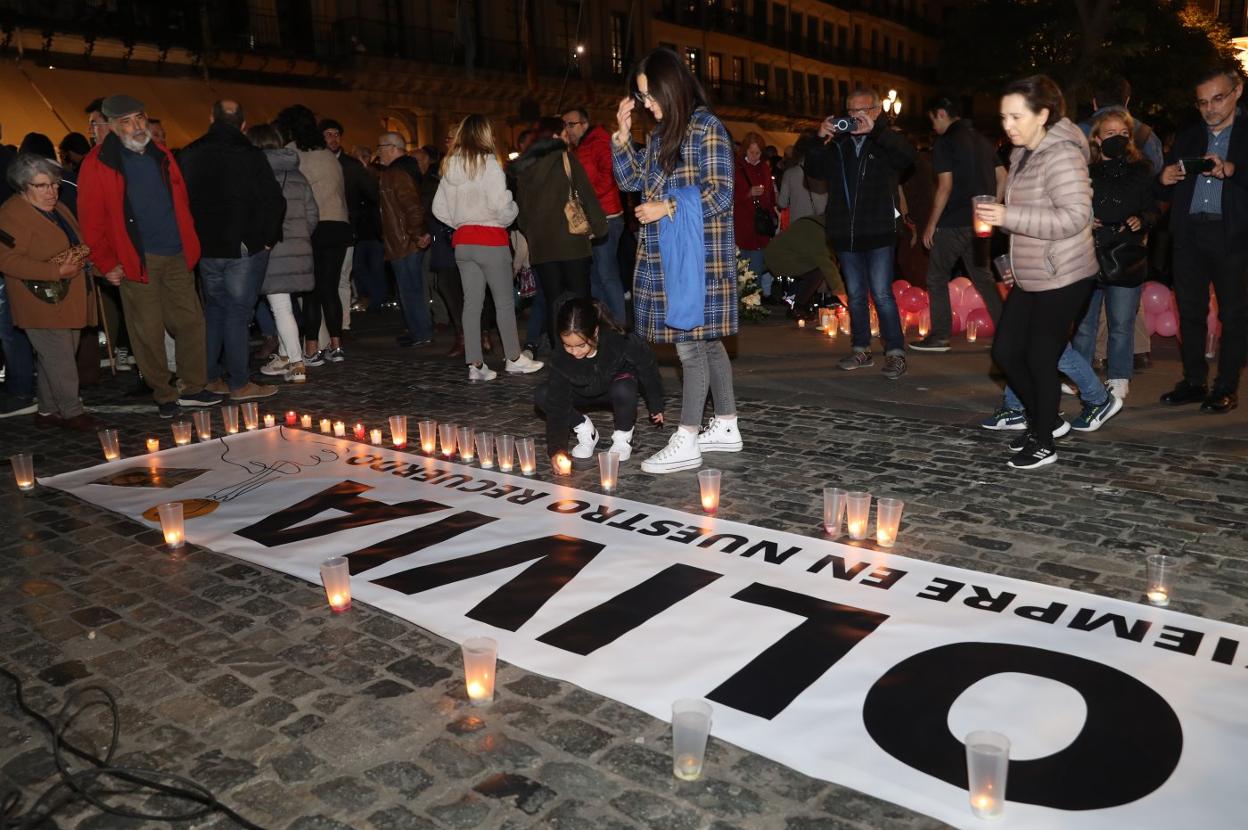 Concentración en Segovia, el martes 1 de noviembre. 