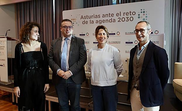 Marta de Asís Pulido, José Antonio Garmón, Natalia Vázquez Quirós y Antonio Blanco Prieto.