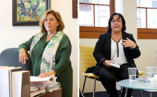 Eugenia Prendes, premio Meninas 2022; y Chelo Tuya, que recibirá una mención.