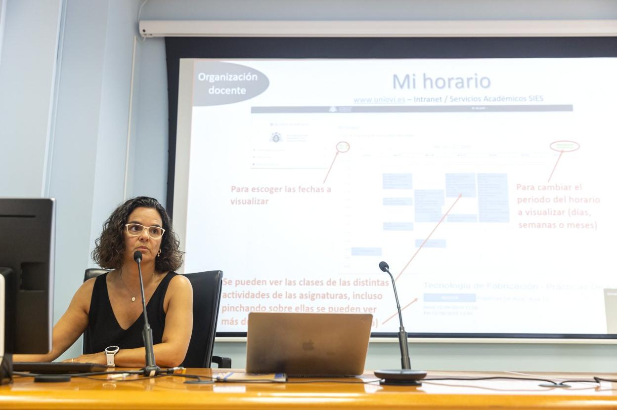 Inés Suárez, en un acto al inicio del presente curso académico. 