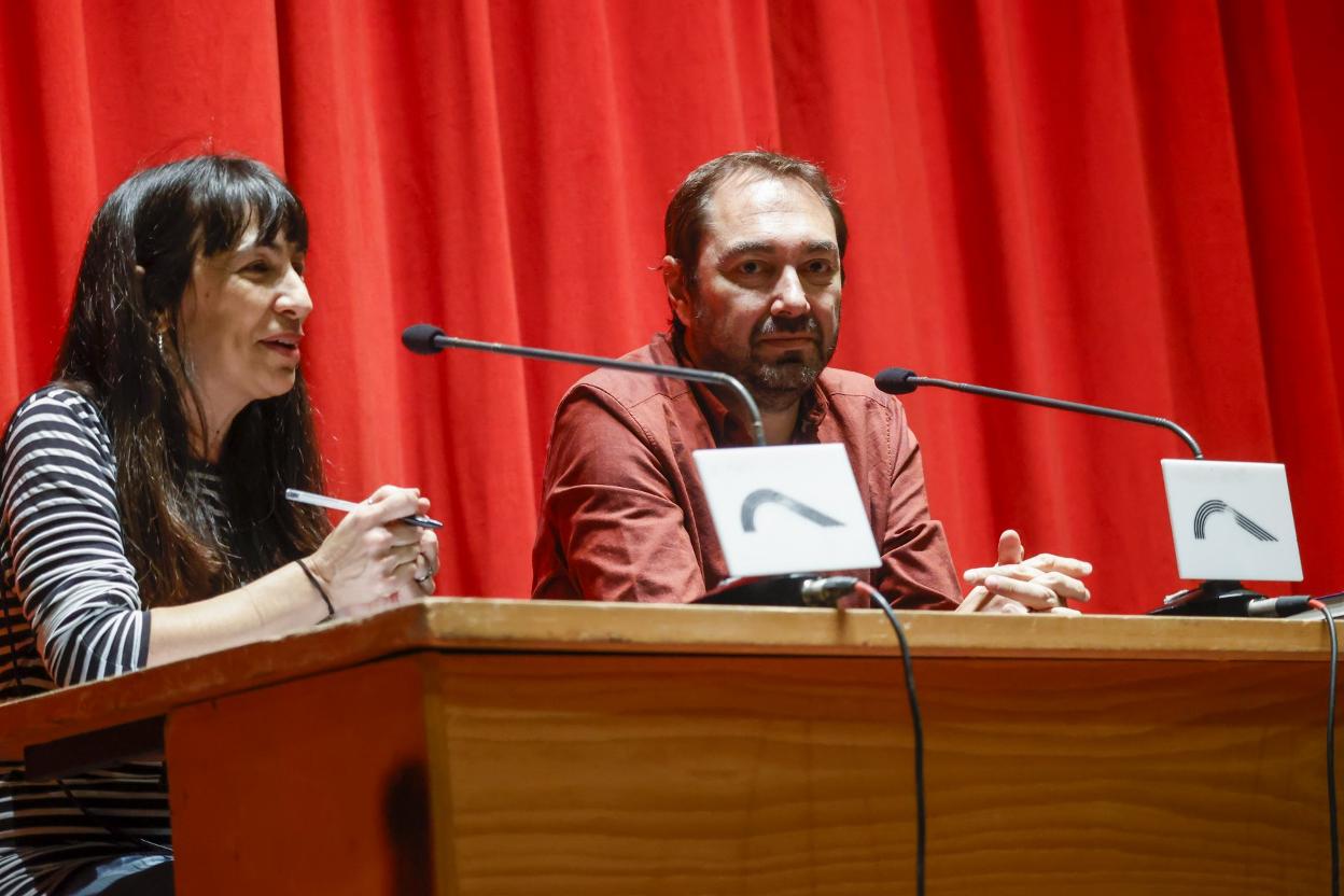 Nando López, ayer en la Casa de Cultura. 