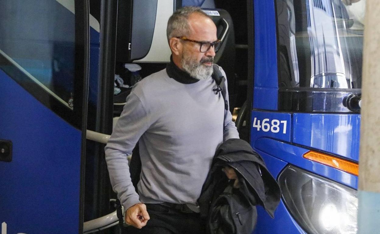 Álvaro Cervera, técnico del Real Oviedo.