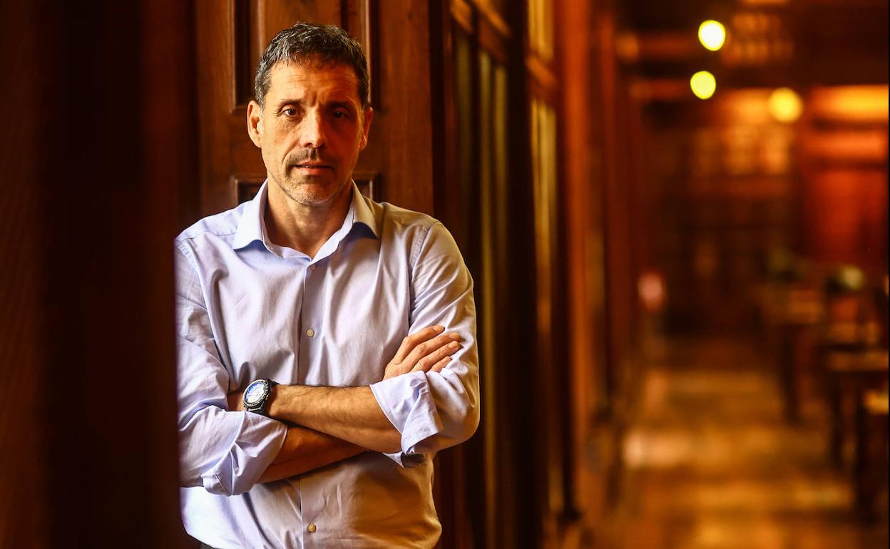 Javier Fernández Teruelo, en la Universidad de Oviedo. 