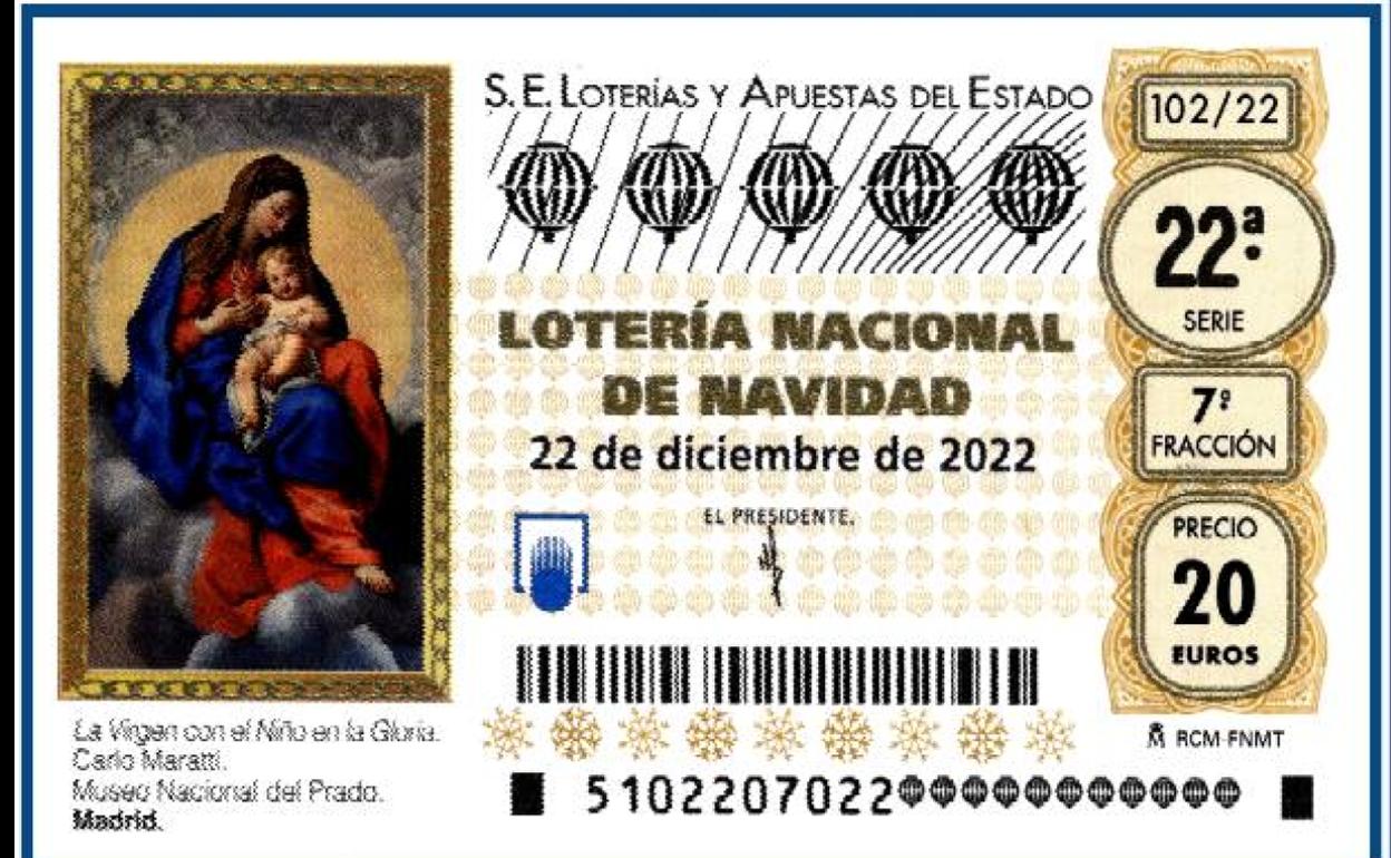 Imágen general de los décimos de Loteria del Sorteo Extraordinario de Navidad