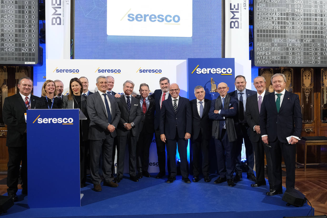 Fotos: Seresco se estrena en Bolsa