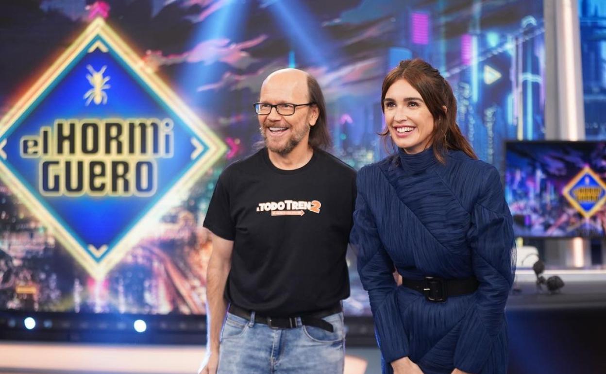 Santiago Segura y Paz Vega visitan 'El Hormiguero 3.0'. 