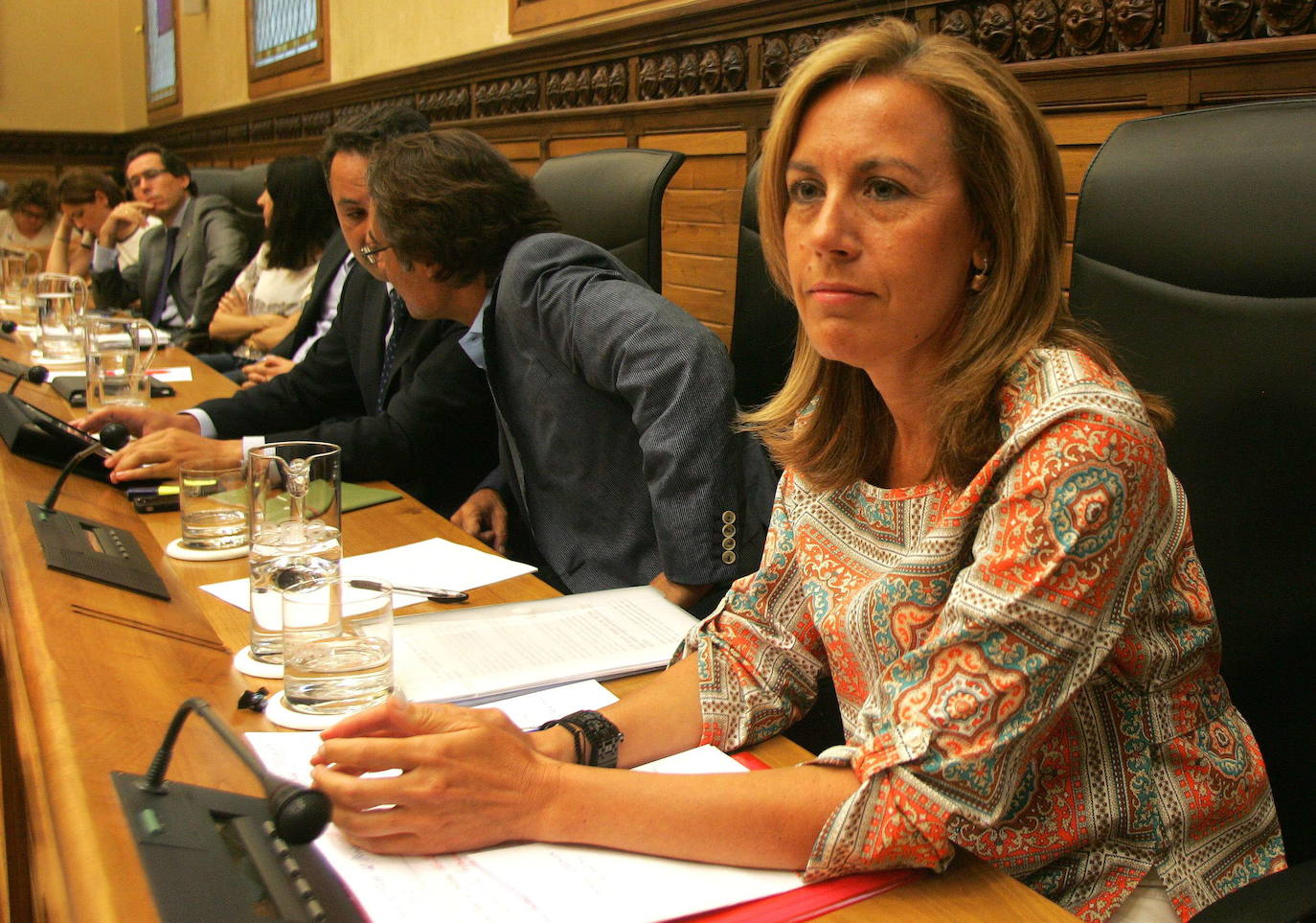 Pardo, en el Ayuntamiento de Gijón, que dejó en 2013.