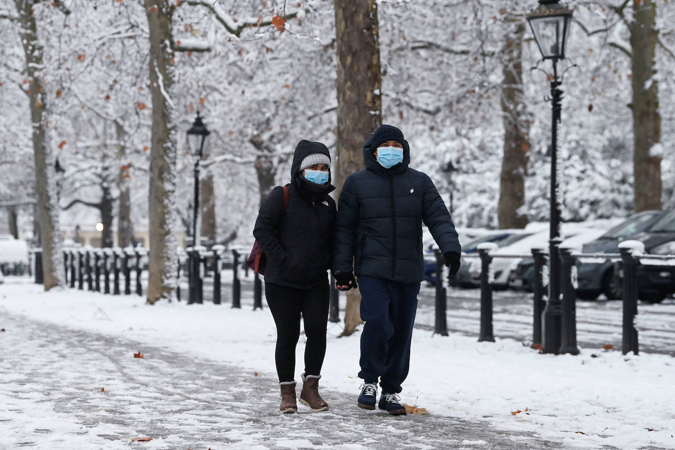 Fotos: Un temporal de nieve paraliza el Reino Unido