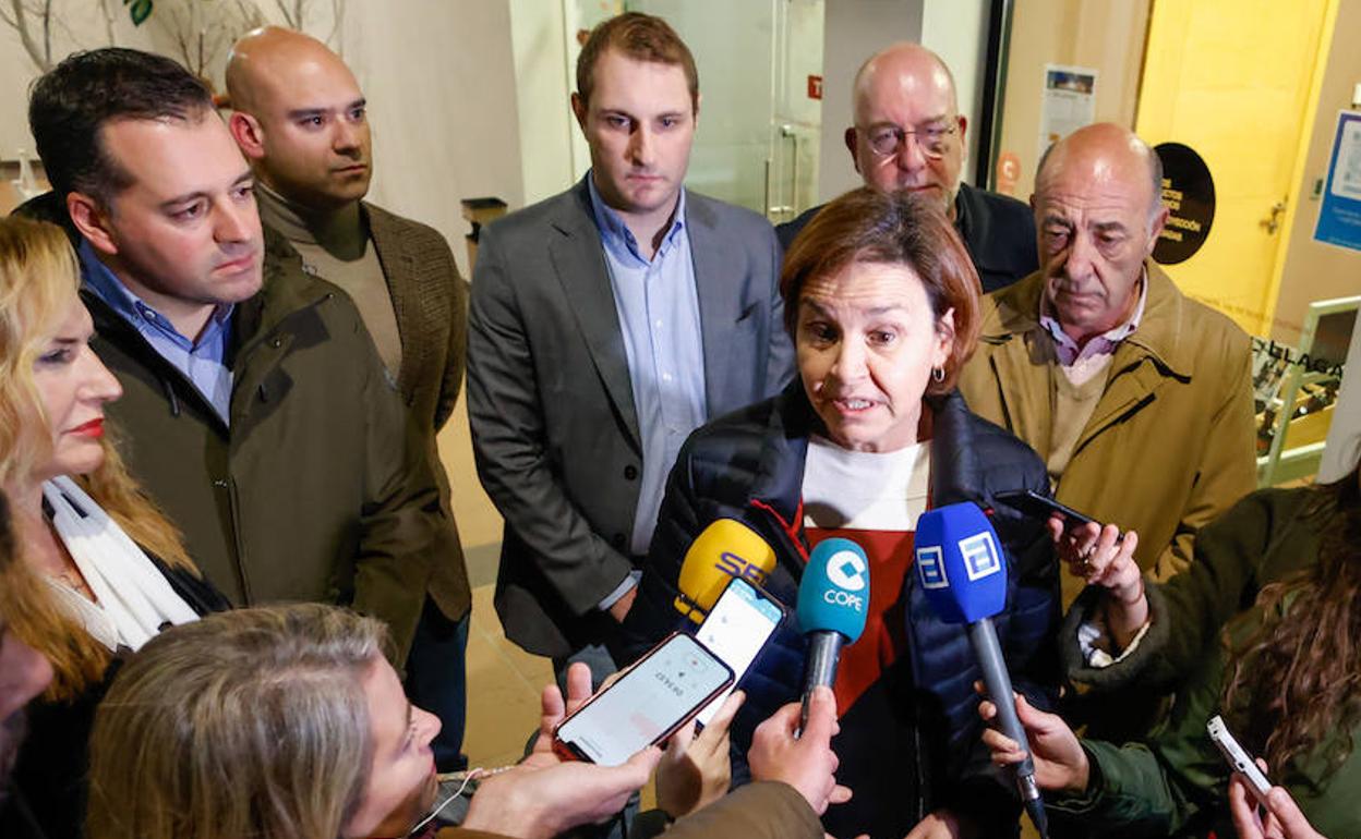 Carmen Moriyón, tras anunciar su candidatura a la Alcaldía de Gijón con Foro.