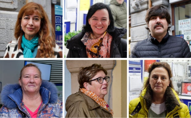 En sentido de las agujas del reloj: Patricia Zamora, María Rodríguez, Adolfo Campillo, Margarita Lagarón, Paulina Fernández y Ana María Agapito. 