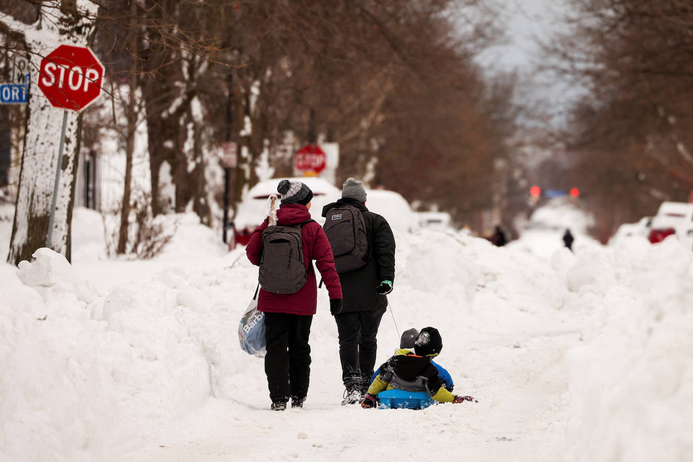 Fotos: Nueva York se congela: las increíbles imágenes de una ciudad sepultada por la nieve